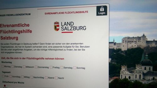 Freiwilligen-Börse Salzburg Screenshot © echonet communication GmbH