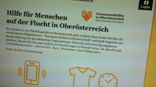 volunteer.life Oberösterreich - Screenshot des Systems © echonet communication GmbH