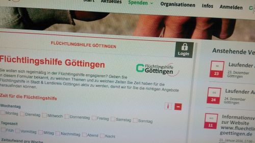 Screenshot: volunteer.life Göttingen (Niedersachsen, Deutschland) © rv, echonet